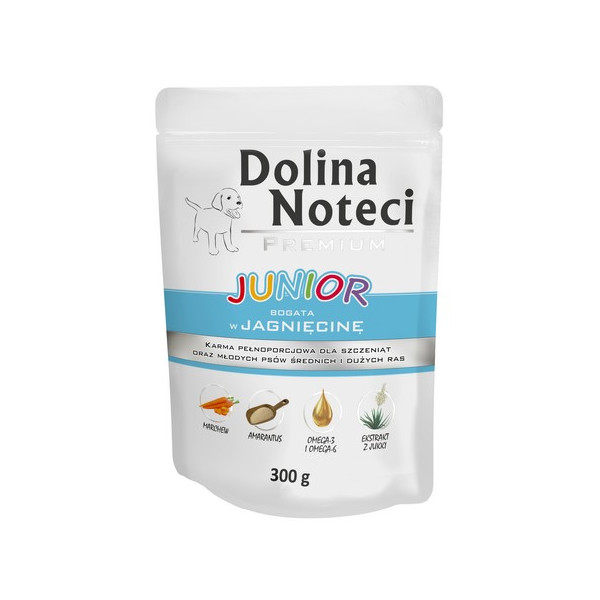 Dolina Noteci Premium Pies Junior Jagnięcina saszetka 300g