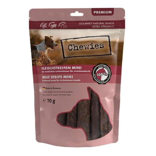 Chewies Meat Strips Mini Konina 70g