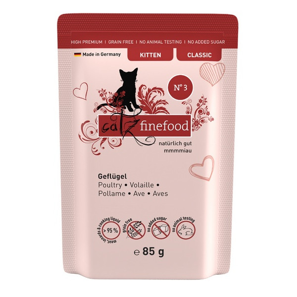 Catz Finefood Classic Kitten N.03 Drób saszetka 85g