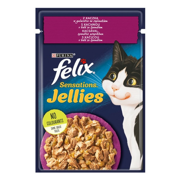 Felix Sensations Kaczka w galaretce ze szpinakiem saszetka 85g