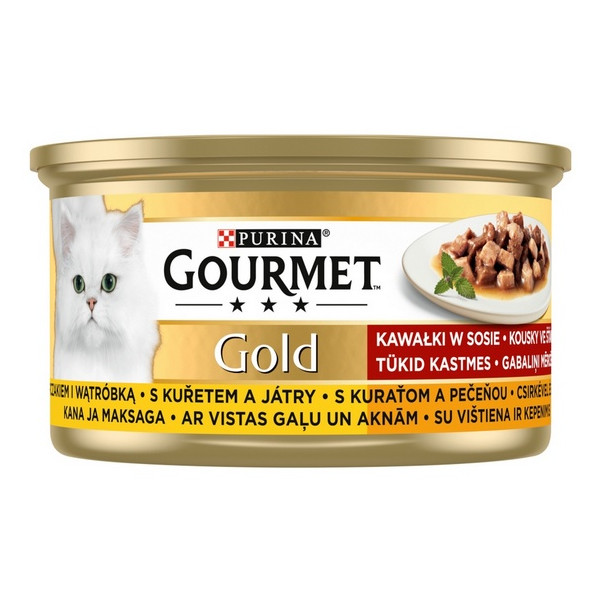 Gourmet Gold Kurczak i wątróbka w sosie 85g