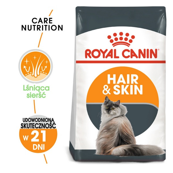 Royal Canin Hair&Skin Care karma sucha dla kotów dorosłych, lśniąca sierść i zdrowa skóra 2kg