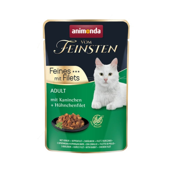 Animonda vom Feinsten Cat Adult Krolik + filet z kurczaka saszetka 85g