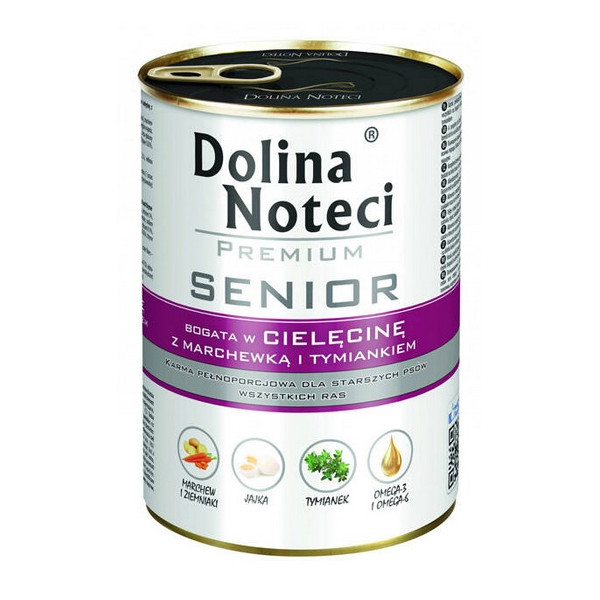 Dolina Noteci Premium Pies Senior Cielęcina puszka 400g