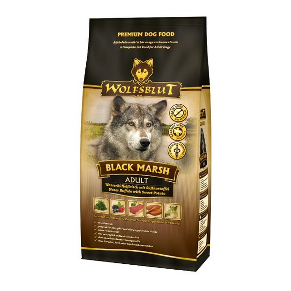 Wolfsblut Dog Black Marsh - bawół i dynia 2kg