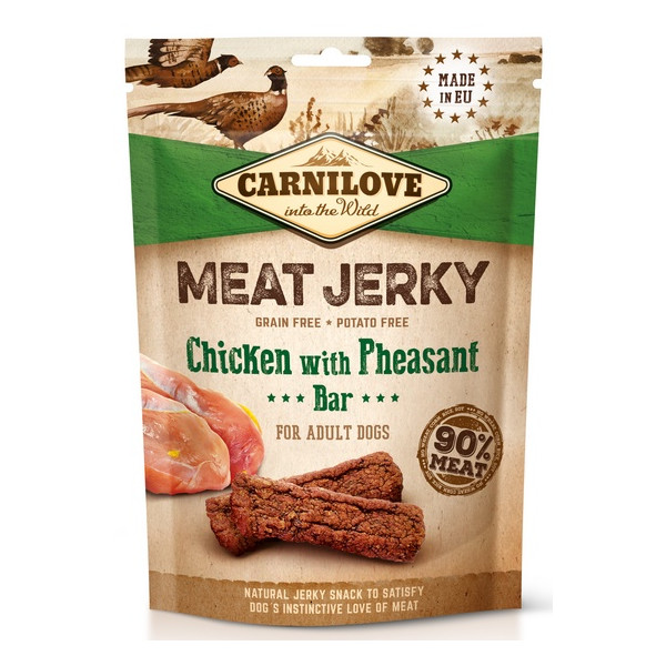 Carnilove Dog Jerky Chicken with Pheasant Bar - kurczak i bażant 100g