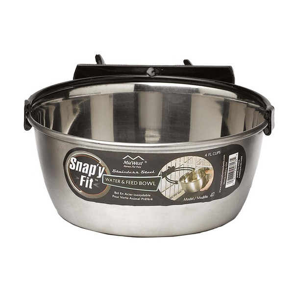 MidWest Snap'y Fit Miska stalowa do klatki 900ml [SF41]