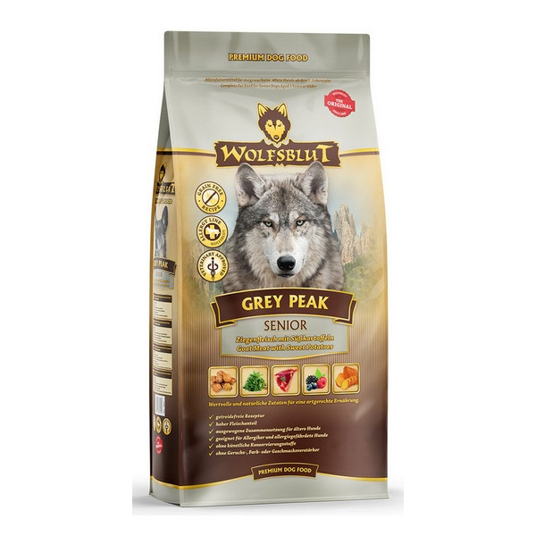 Wolfsblut Dog Grey Peak Senior - koza i bataty 2kg