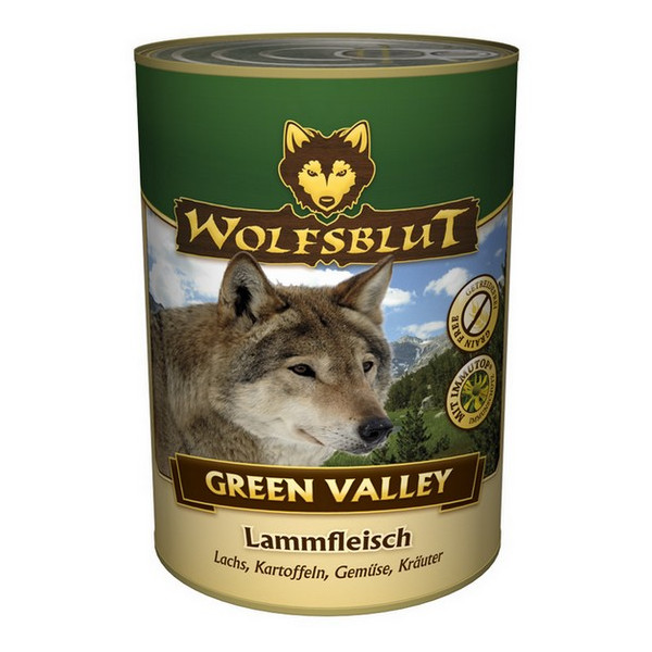 Wolfsblut Dog Green Valley - jagniecina, łosoś, ziemniaki puszka 395g