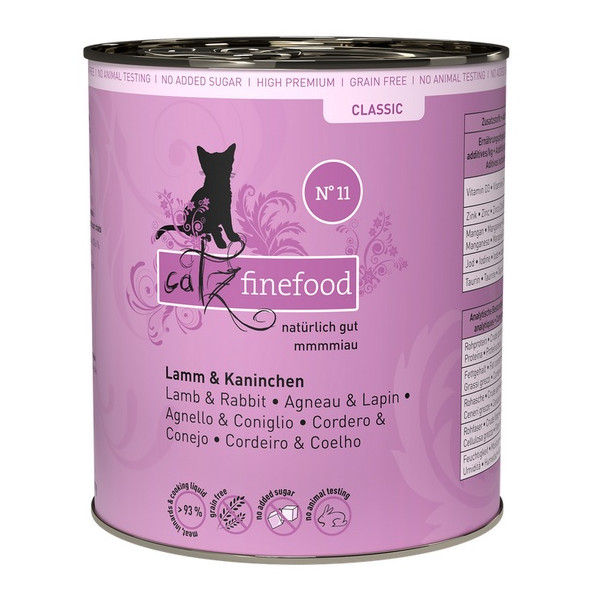 Catz Finefood Classic N.11 Jagnięcina i Królik puszka 800g