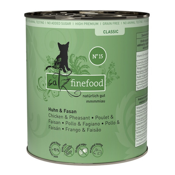 Catz Finefood Classic N.15 Kurczak i Bażant puszka 800g