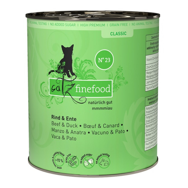 Catz Finefood Classic N.23 Wołowina i Kaczka puszka 800g