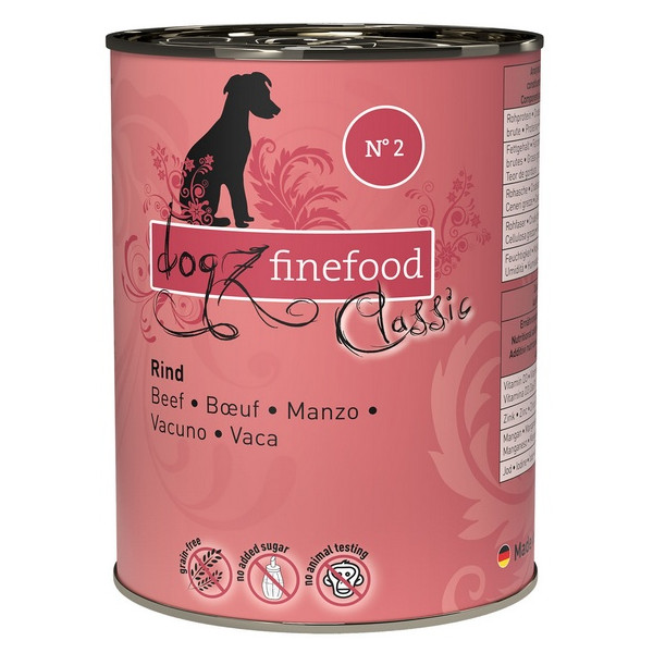 Dogz Finefood Classic N.02 Wołowina puszka 400g