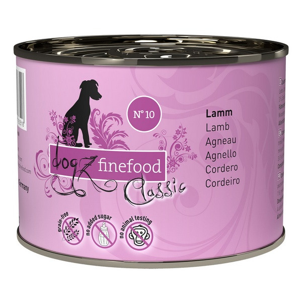 Dogz Finefood Classic N.10 Jagnięcina puszka 200g