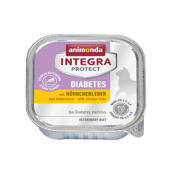 Animonda Integra Protect Diabetes dla kota - z wątróbką kurczaka tacka 100g