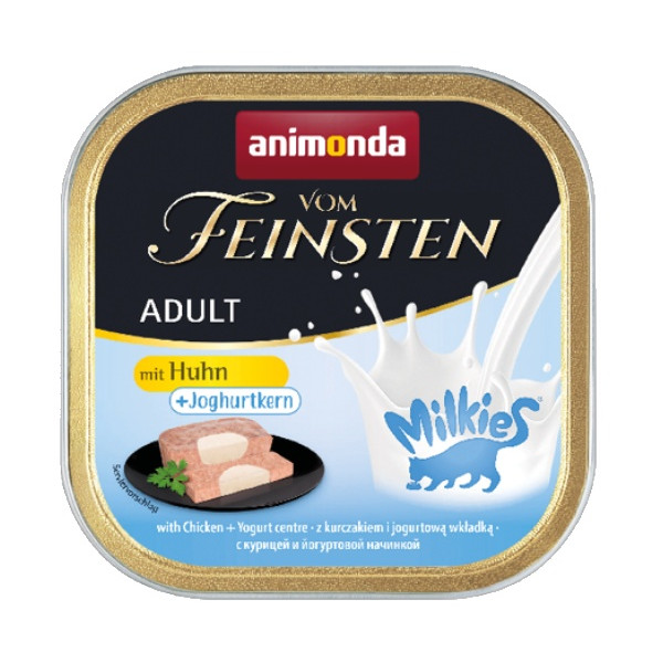 Animonda vom Feinsten Milkies Cat Kurczak + Jogurt tacka 100g