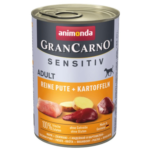 Animonda GranCarno Sensitiv Indyk + ziemniaki puszka 400g