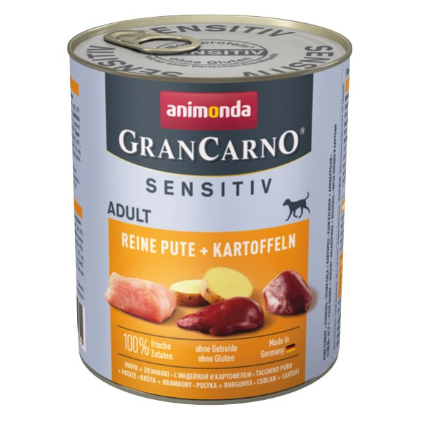 Animonda GranCarno Sensitiv Indyk + ziemniaki puszka 800g