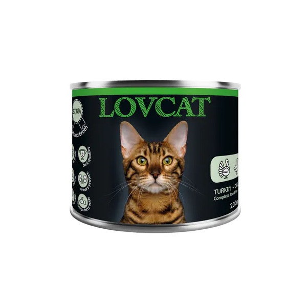 Lovcat Best Turkey & Duck puszka 200g