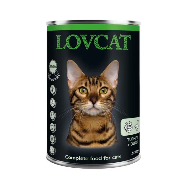 Lovcat Best Turkey & Duck puszka 400g