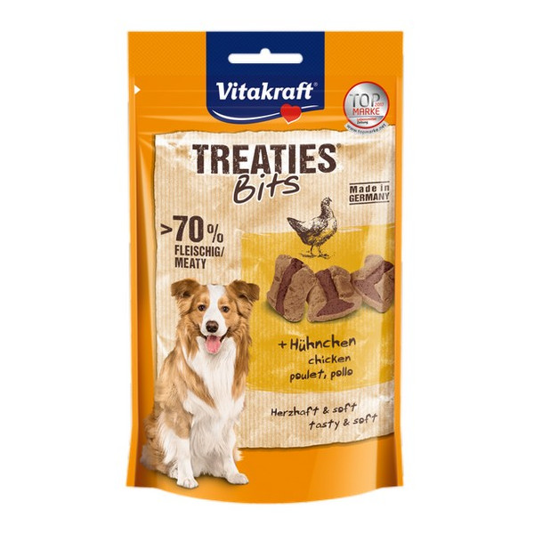 Vitakraft Dog Treaties Bits - Smaczne Kawałki - kurczak 120g [2328808]