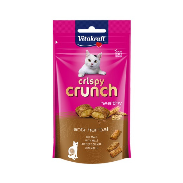 Vitakraft Cat Crispy Crunch Anti Hairball słód 60g [2428811]