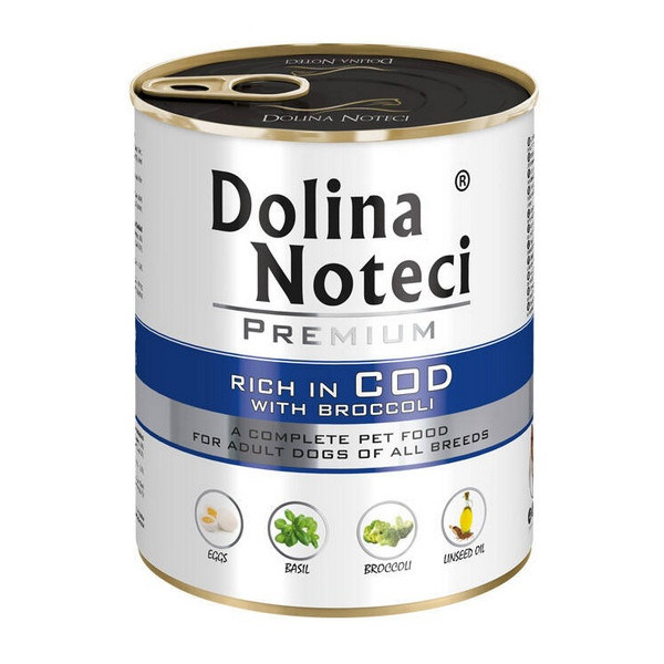 Dolina Noteci Premium Pies Dorsz i brokuły puszka 800g