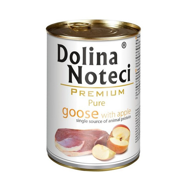 Dolina Noteci Premium Pies Pure Gęś i jabłko puszka 400g