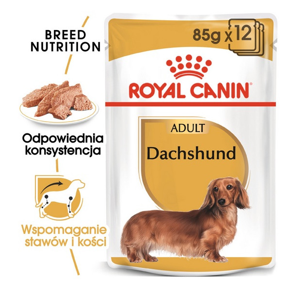 Royal Canin Dachshund karma mokra - pasztet, dla psów dorosłych rasy jamnik saszetka 85g