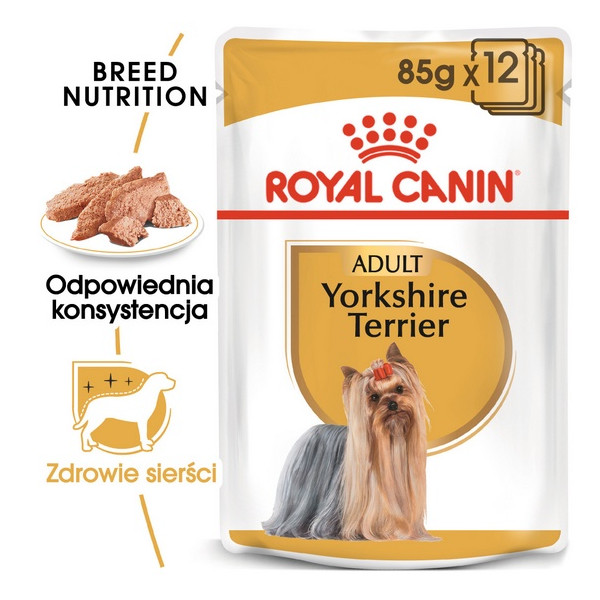 Royal Canin Yorkshire Terrier Adult karma mokra - pasztet, dla psów dorosłych rasy yorkshire terrier saszetka 85g