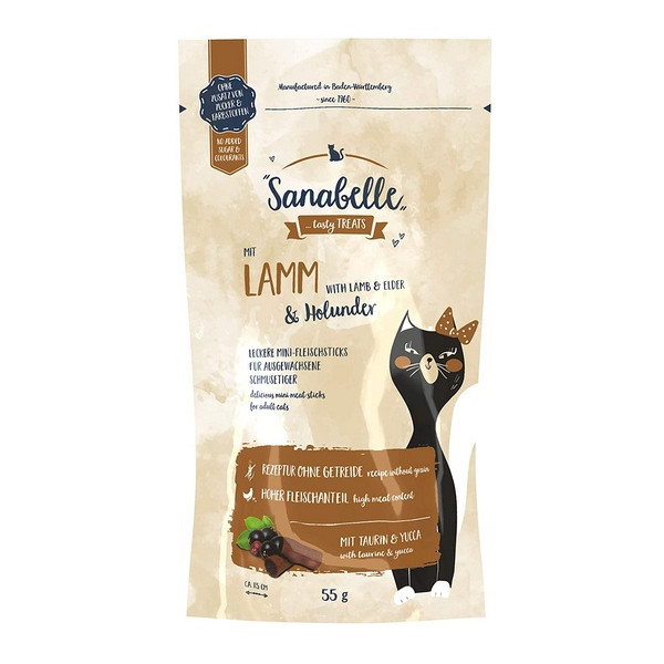 Sanabelle Snack Jagnięcina & Czarny bez 55g