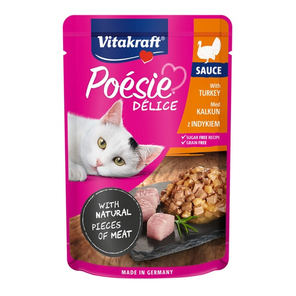 Vitakraft Poesie Deli Sauce indyk saszetka 85g