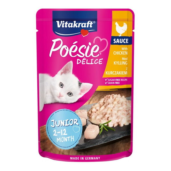 Vitakraft Poesie Deli Sauce Junior kurczak saszetka 85g