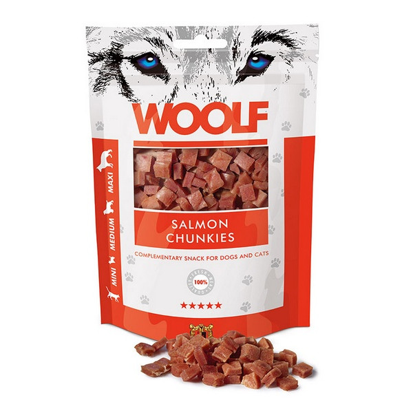 Woolf Soft Salmon Chunkies 100g