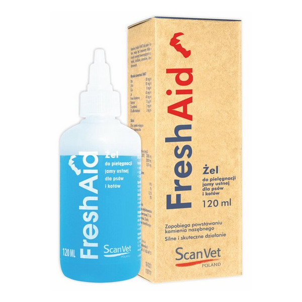 ScanVet Fresh Aid 120ml - pielęgnacja jamy ustnej psa i kota