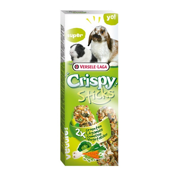 Versele-Laga Crispy Sticks Rabbit & Guinea Pig Vegetables - kolby dla królików i świnek z warzywami 110g