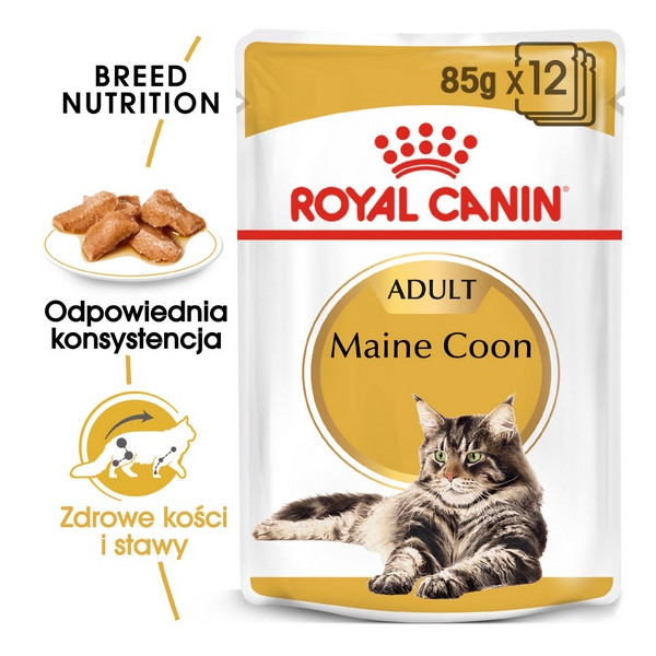 Royal Canin Maine Coon karma mokra w sosie dla kotów dorosłych rasy maine coon saszetka 85g