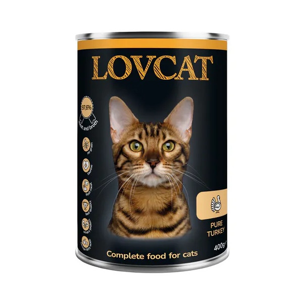 Lovcat Pure Turkey puszka 400g