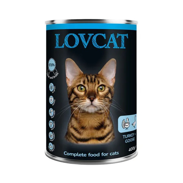 Lovcat Best Turkey & Goose puszka 400g