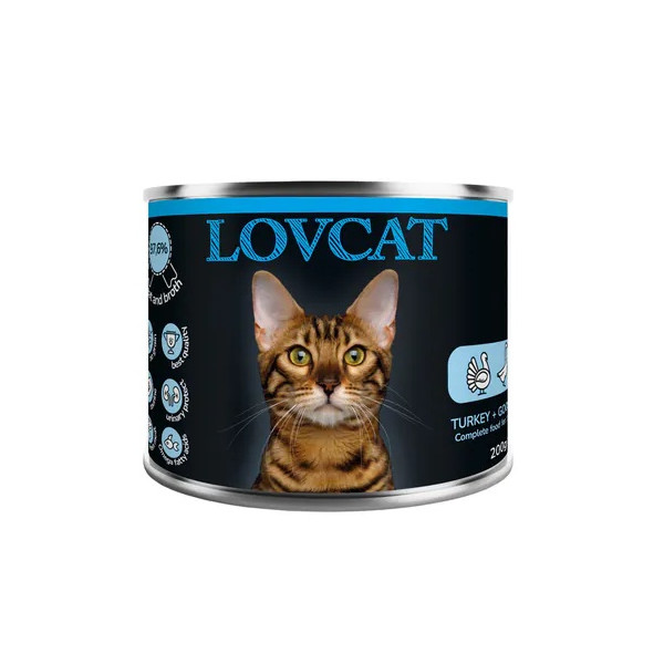 Lovcat Best Turkey & Goose puszka 200g