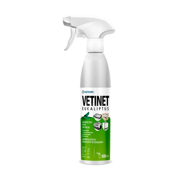 Eurowet Vetinet płyn do kuwet i klatek 500ml