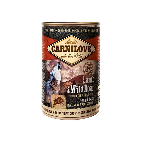 Carnilove Dog Wild Meat Lamb & Wild Boar Adult - jagnię i dzik puszka 400g