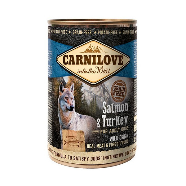 Carnilove Dog Wild Meat Salmon & Turkey Adult - łosoś i indyk puszka 400g