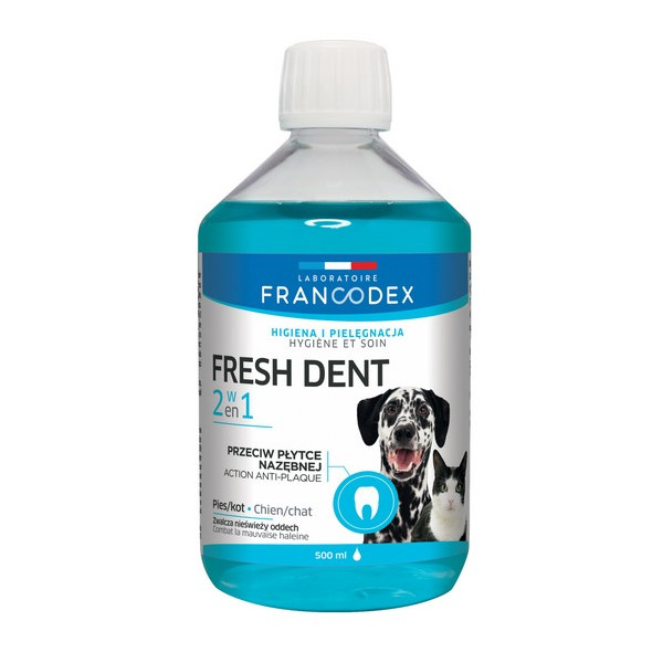 Francodex Fresh Dent płyn do higieny jamy ustnej 500ml [FR179121]