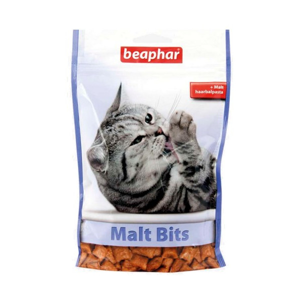 Beaphar Malt Bits - z pastą przeciw pilobezoarom 150g