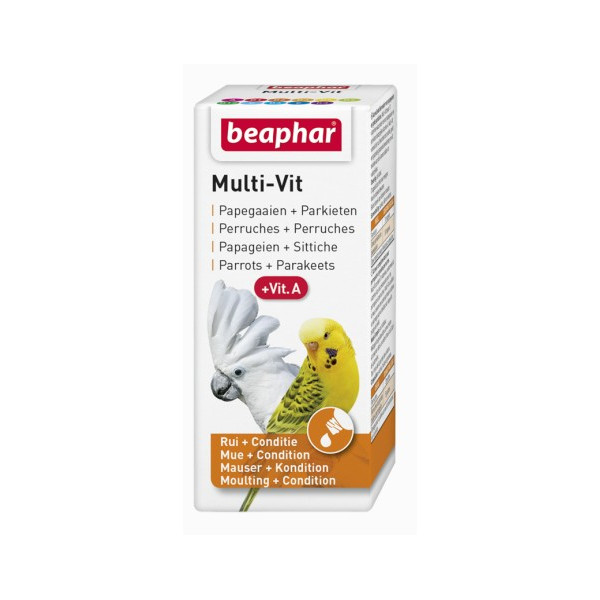 Beaphar Multi-Vit For Parrots - witaminy dla papug 20ml