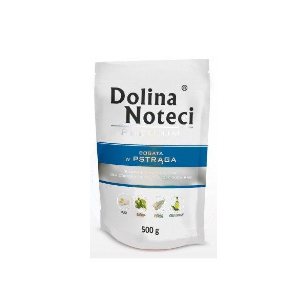 Dolina Noteci Premium Pies Pstrąg saszetka 500g