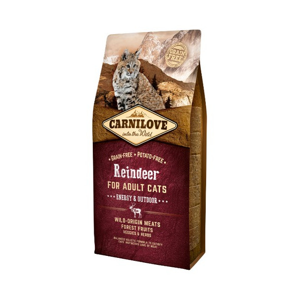 Carnilove Cat Reindeer Energy & Outdoor - renifer 6kg