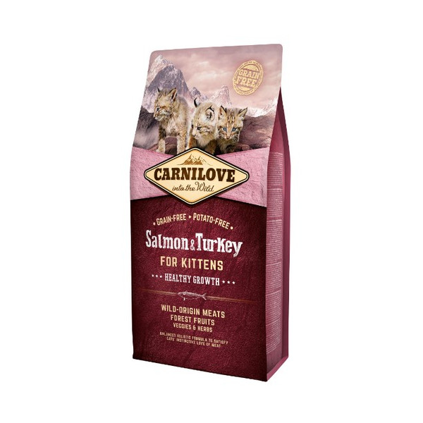 Carnilove Cat Salmon & Turkey for Kittens - łosoś i indyk 6kg