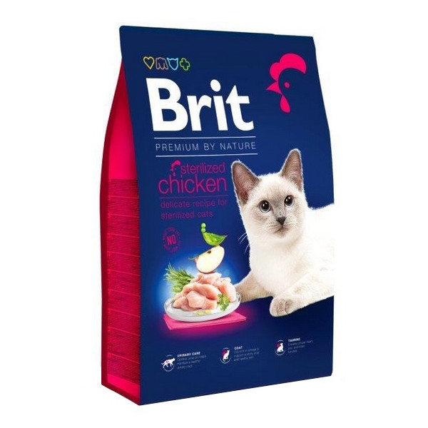 Brit Premium By Nature Cat Sterilized Chicken 8kg